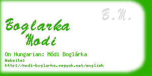 boglarka modi business card